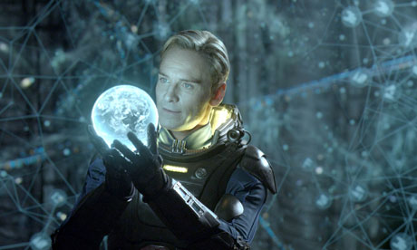 Michael Fassbender in Ridley Scott's Prometheus