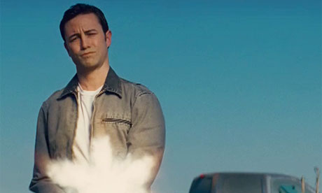 Joseph Gordon-Levitt in a still from Looper