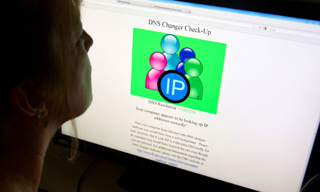 A woman looks at a website designed to c