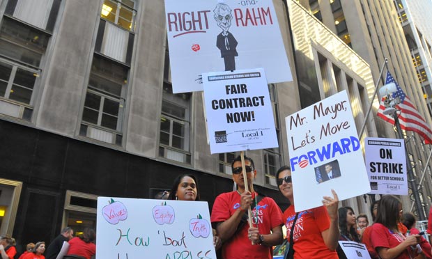 Chicago teachers' strike heads into second day – as it happened ...