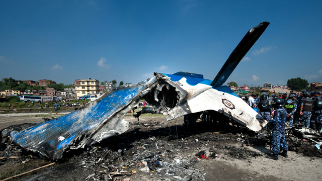 Plane Landing At Kathmandu Airport