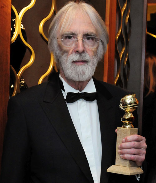 Michael Haneke at the HBO Golden Globes after party