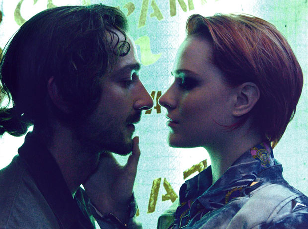 Shia LaBeouf and Evan Rachel Wood in The Necessary Death of Charlie Countryman