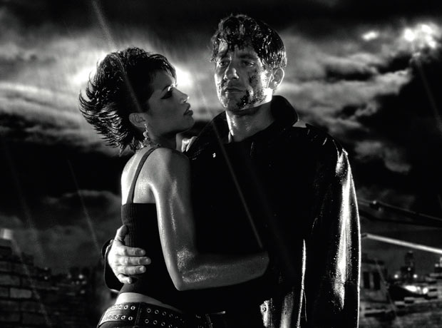 Rosario Dawson and Clive Owen in Sin City 2