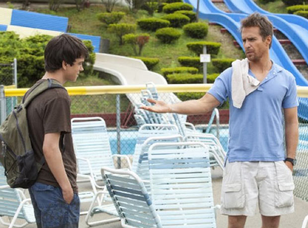 Liam James and Sam Rockwell in The Way, Way Back
