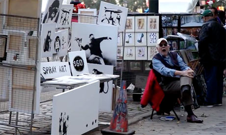 Banksy sells original work for just $60 in Central Park – video