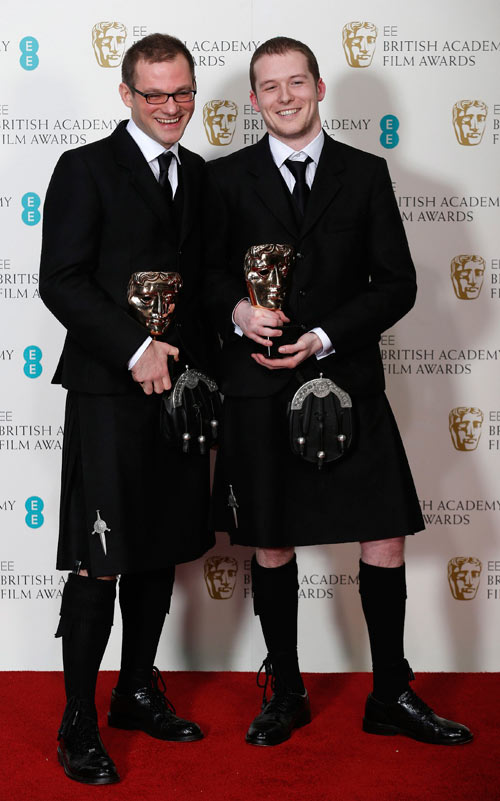 Ainslie Henderson and Will Anderson with their short animation film Baftas