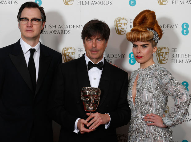 Thomas Newman, David Morrissey and Paloma Faith with Newman's best original music Bafta