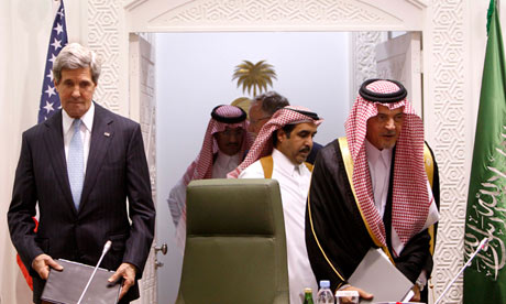 US Secretary of State John Kerry and his Saudi counterpart Prince Saud al-Faisal