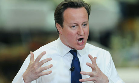 David Cameron defending nursign reforms at Duresta