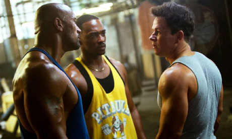 Dwayne 'The Rock' Johnson, Anthony Mackie and Mark Wahlberg in Pain & Gain