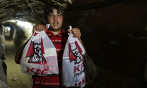 KFC Food Makes Its Way Through Tunnels Of Gaza