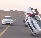 'Sidewalk skiing' in Saudi Arabia