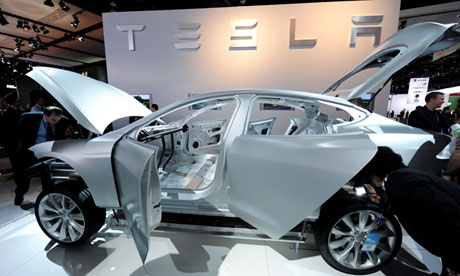 The Tesla Model S sedan
