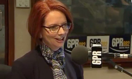 Julia Gillard asked if her partner is gay by radio host 