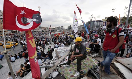 Demonstration in Istanbul Gezi Park