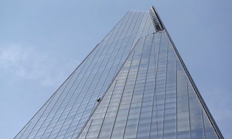 Greenpeace protesters climb the Shard