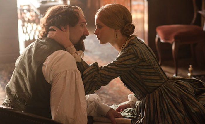 Ralph Fiennes and Felicity Jones in The Invisible Woman