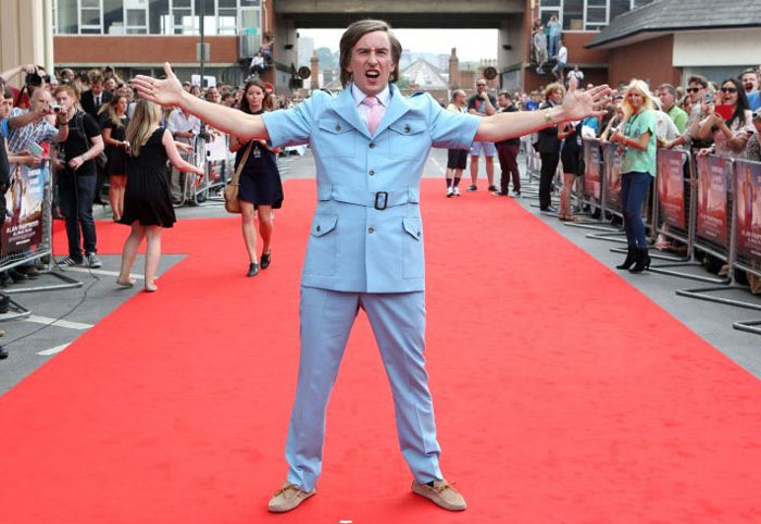 Steve Coogan as Alan Partridge at the Norwich premiere of Alan Partridge: Alpha Papa