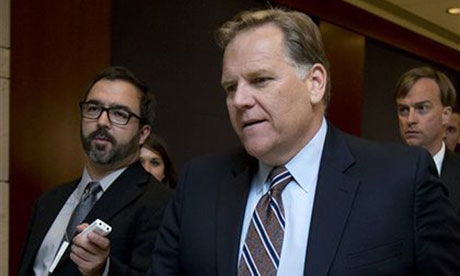 Mike Rogers, a former FBI agent, chairs the House intelligence committee. Critics have accused the committee of being too close to the NSA. Photograph: AP