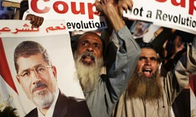 muslim brotherhood coup placards
