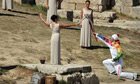Olympic torch for Sochi 2014 Winter Games lit at Olympia - video