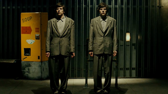 Jesse Eisenberg in The Double.