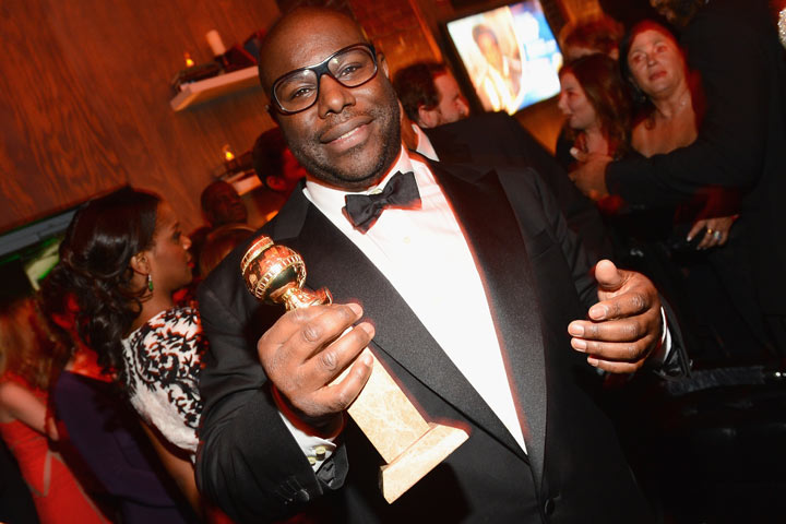 Steve McQueen at the Fox Golden Globes after party