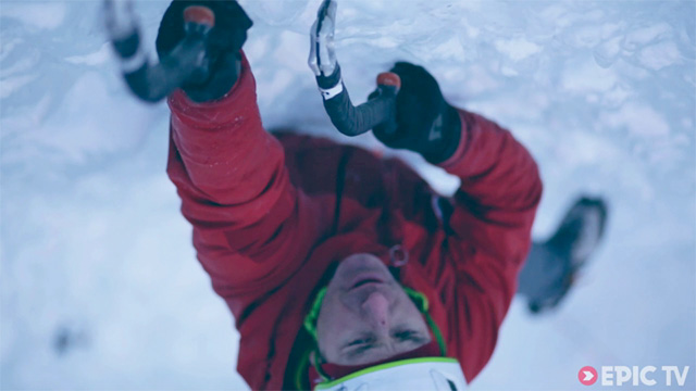 Ice-climber falls hundreds of feet ... and walks away – video