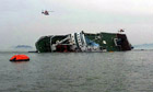 Ferry capsizes and sinks off the coast of South Korea
