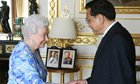 Queen Elizabeth and Li Keqiang