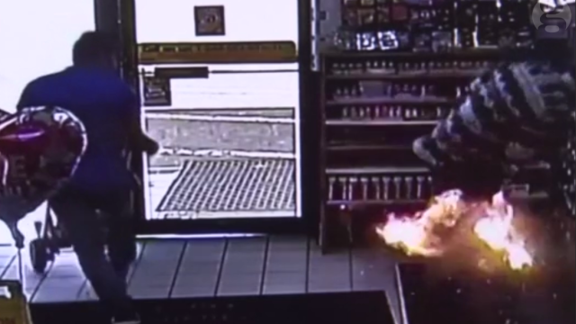 cigarette gas station explosion Explosion Destroys Gas Station in West Virginia