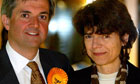 Chris Huhne and wife Vicky