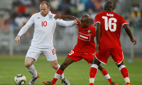 Rooney in England v Platinum Stars