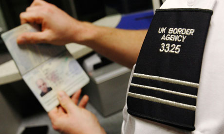 A UK Border Agency worker 