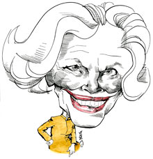 Honor Blackman by Nicola Jennings