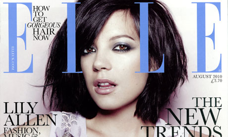 Elle magazine cover featuring Lily Allen