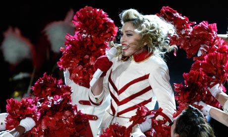 Madonna performs at the Olympic Stadium in Kiev