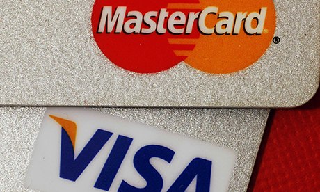 MasterCard and VISA credit cards