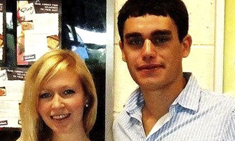 Alexis Sebastien Fleury and his English girlfriend, Emily Crick.