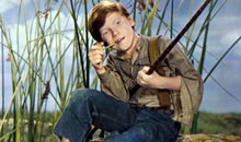 A scene from The Adventures of Huckleberry Finn, driected by Michael Curtiz