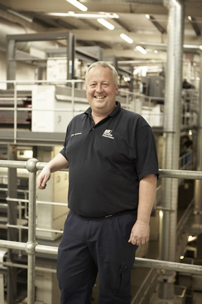 Danny Couchman, engineering manager at Guardian Print Centre
