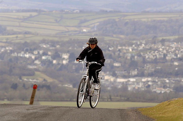 Visit South West: Guardian writer Helen Ochyra cycling Dartmoor's Drake's Trail