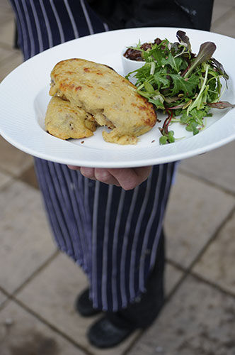 Bluestone: A plate of food