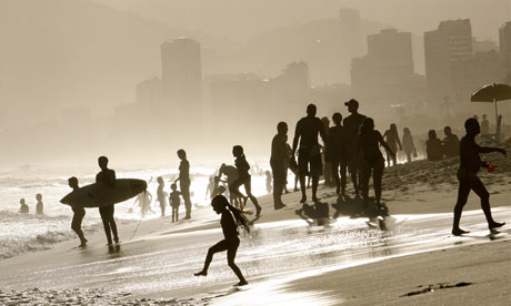 Copacabana beach in Rio de Janeiro