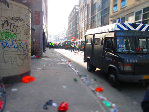 Abstract: A street in Amsterdam