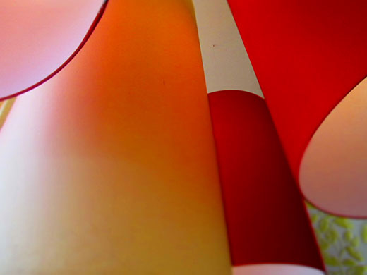 Abstract: Close-up of lampshades