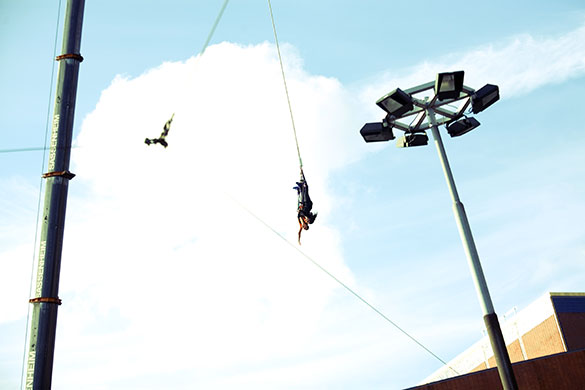 Abstract: Bungee jumpers