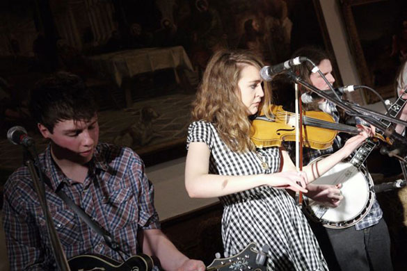 Late Shows: Newcastle: A folk band performing at Shipley art gallery