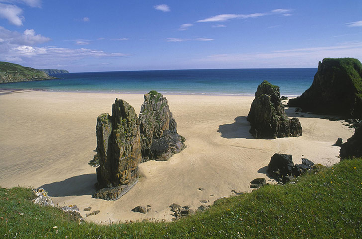 New Outer Hebrides: The beach near Tolsta, a crofting village on the Isle of Lewis.